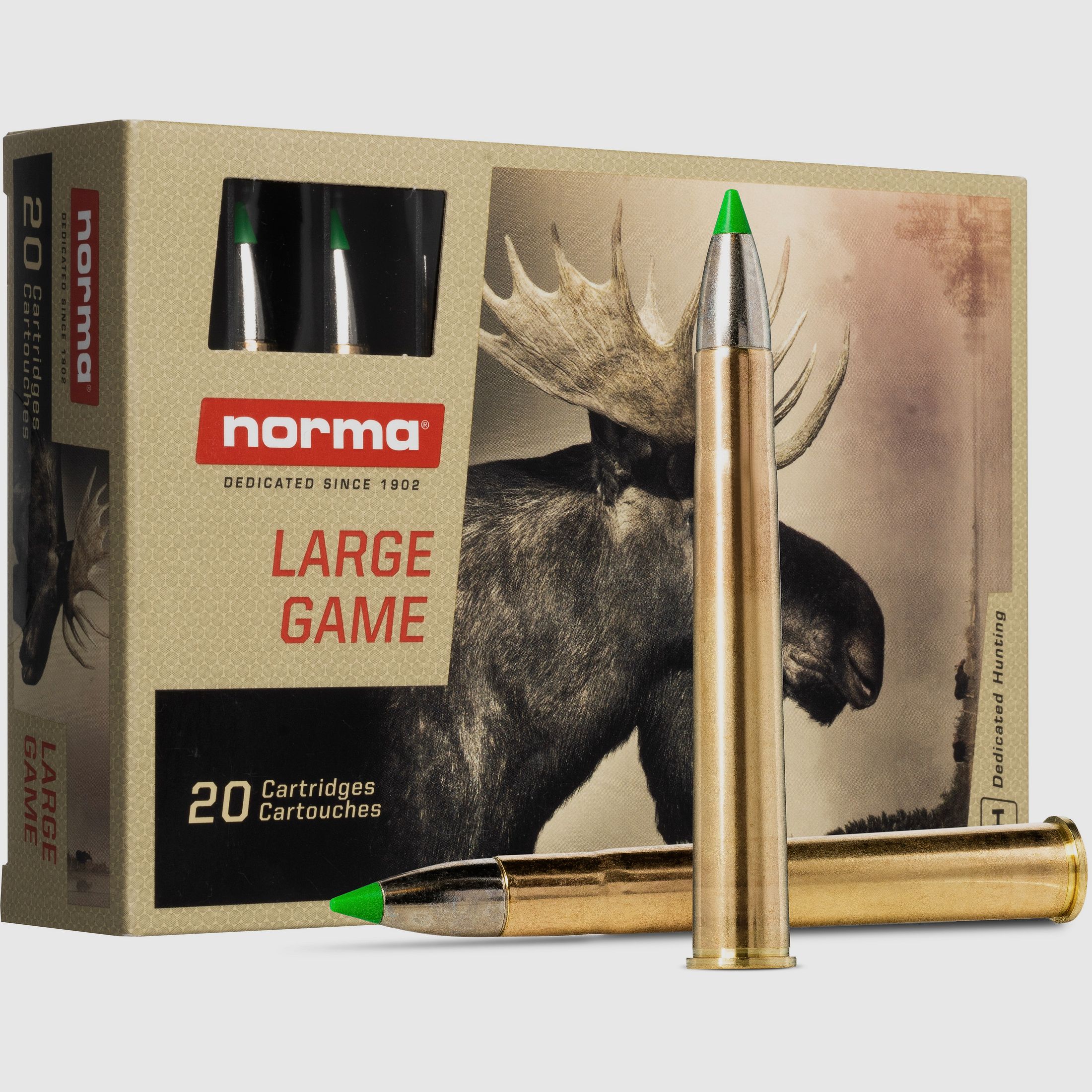 NORMA 9,3x62 EcoStrike 14,9g Bleifreie Büchsenpatronen