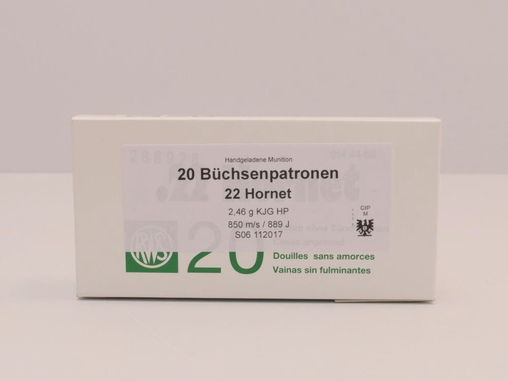 Sax Munition Schnetz KJG HS 2,4g A20 .22 Hornet