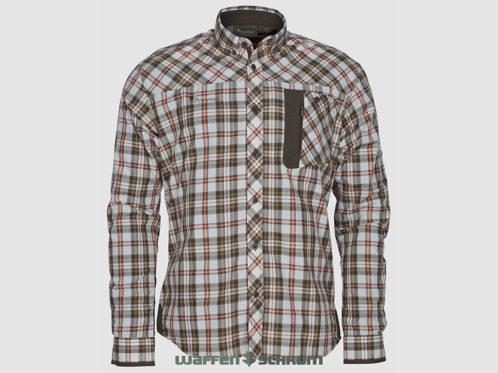 Pinewood Hemd Wolf Shirt Offwhite Brown