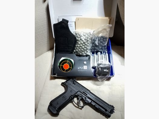 Update molta munizione! Alfa Ltj 1.50 RAM Paintball Marker Cal .50 Set Kit Paintballs Rubberballs capsule CO2 fondina ecc