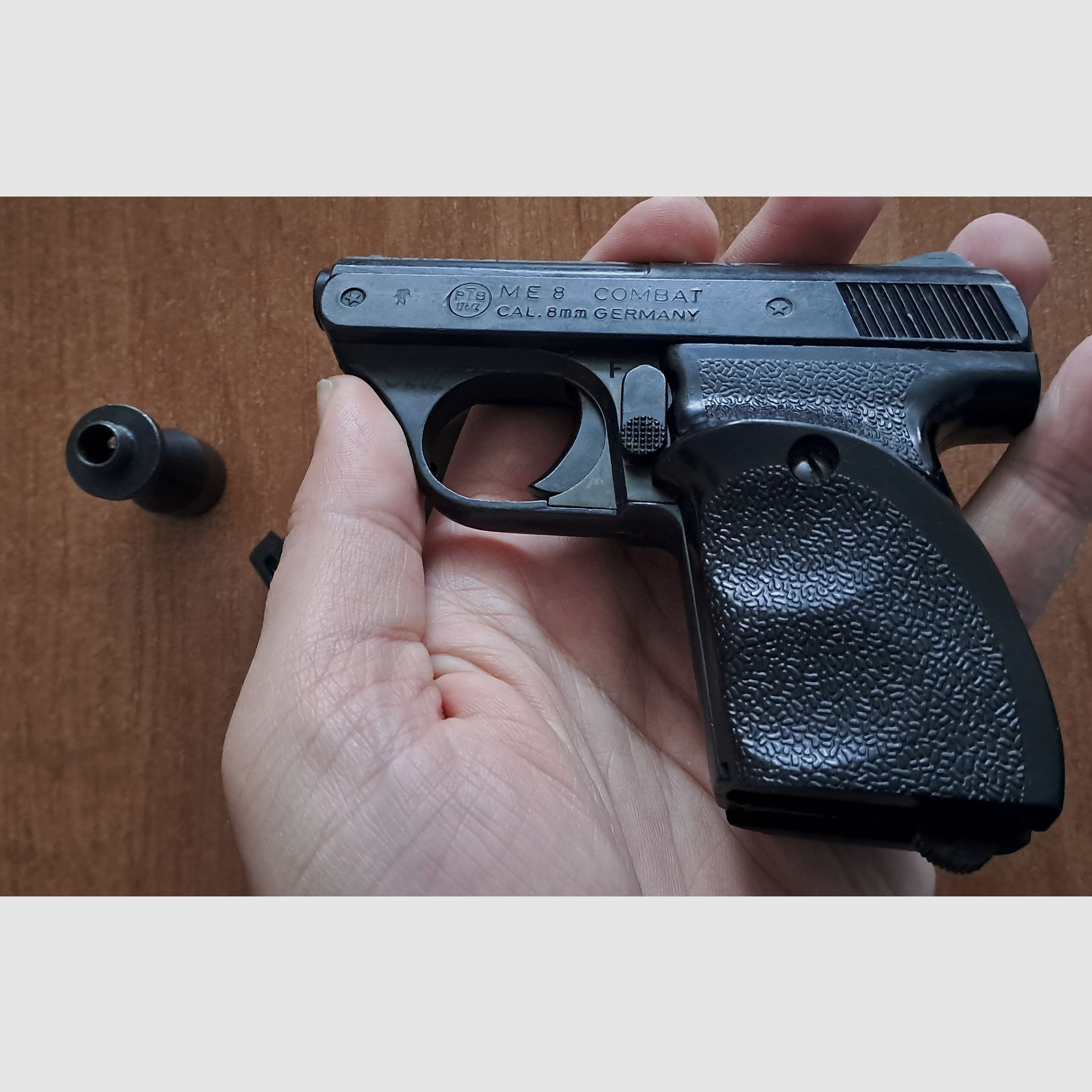 Seltene ME 8 Combat in 8 mm Knall im PTB 176/2