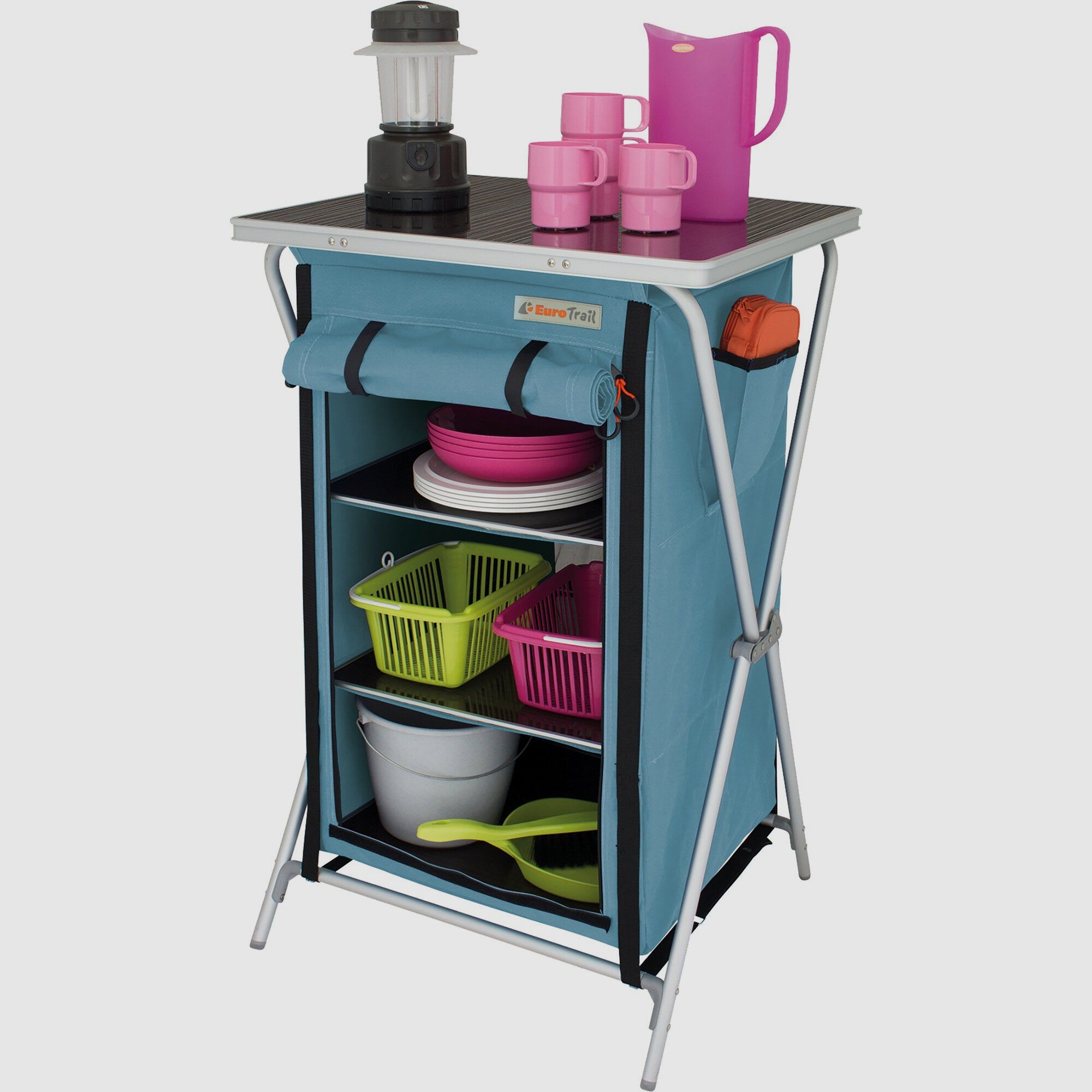 Campingschrank, lichtblauw, Aubenas, afbeelding 1 van 4