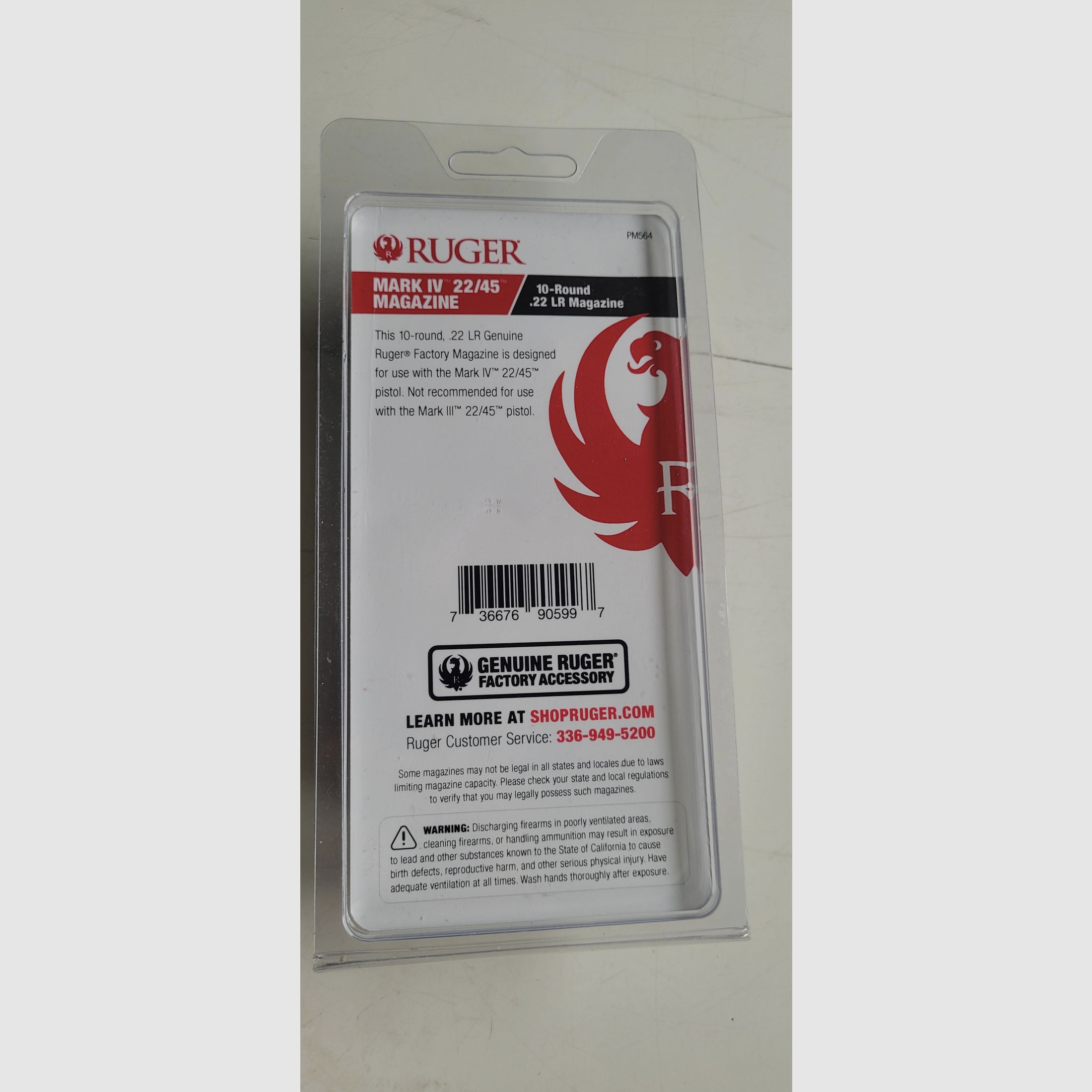 2x Magazin 10 Schuss Ruger Mark IV 22/45 