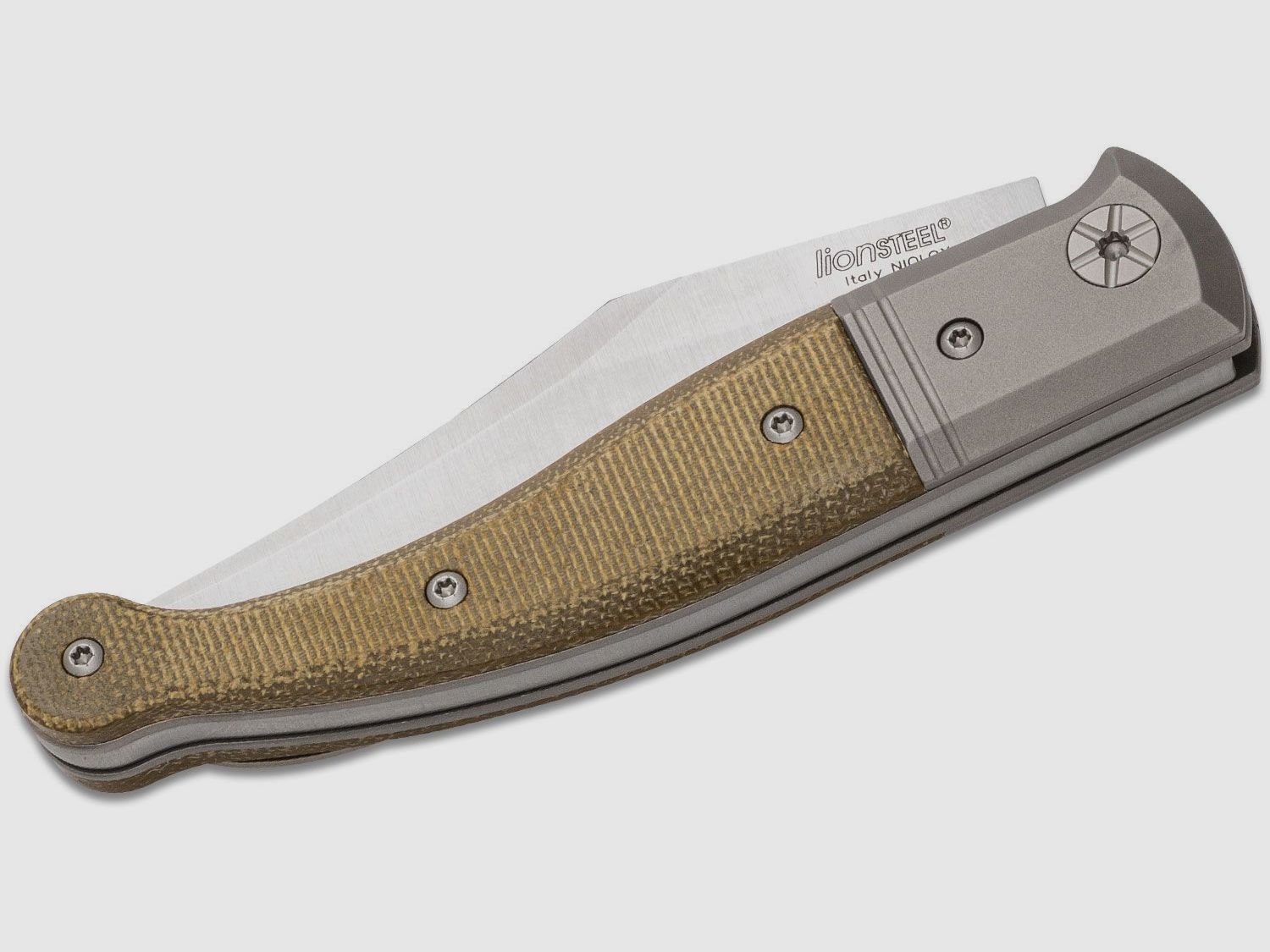 Gitano GT01 CVG, Niolox Clip Point-Klinge, grüner Canvas-Micarta-Griff | 97323