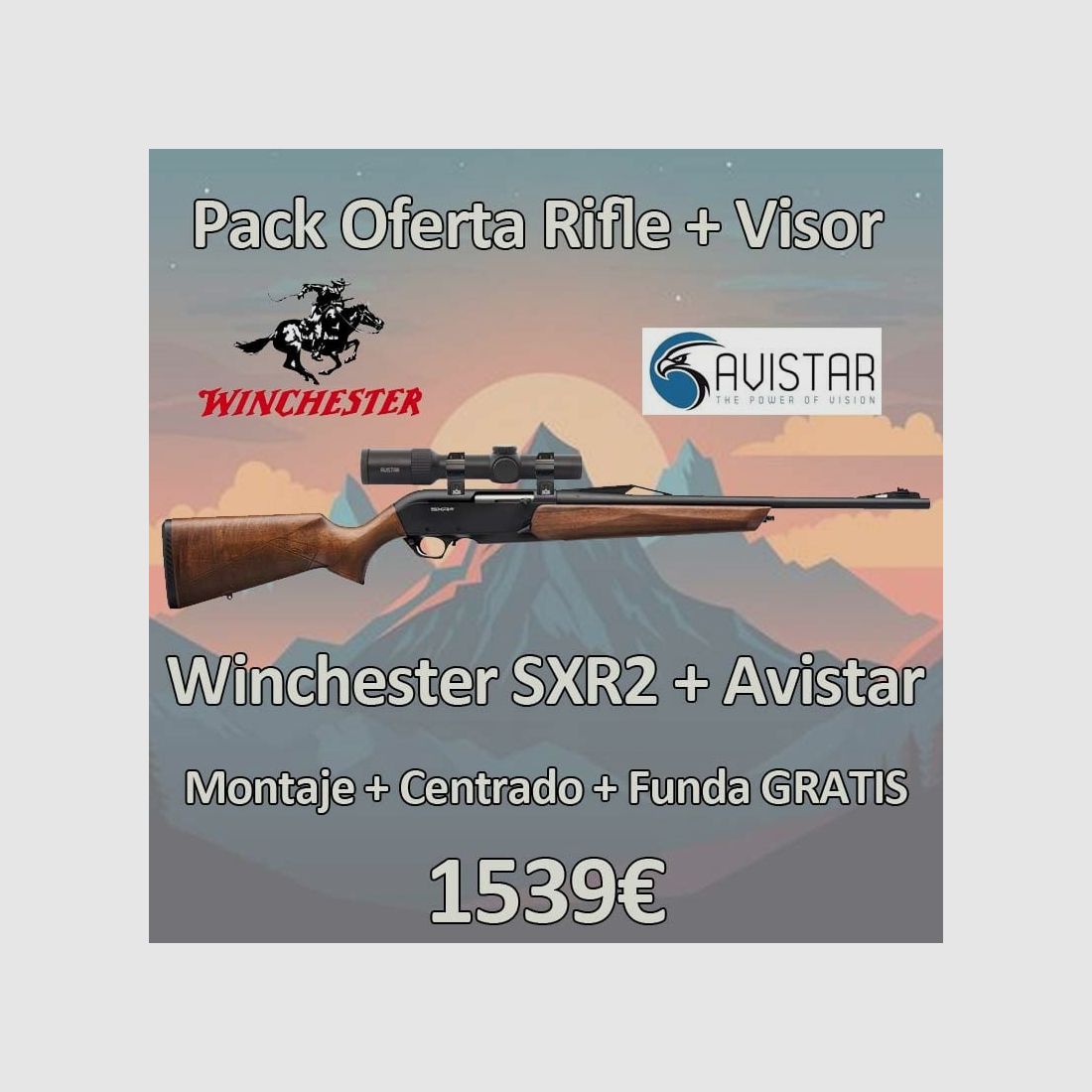 PACK Büchse Winchester SXR2 Field + Zielfernrohr, Bild 1 von 3