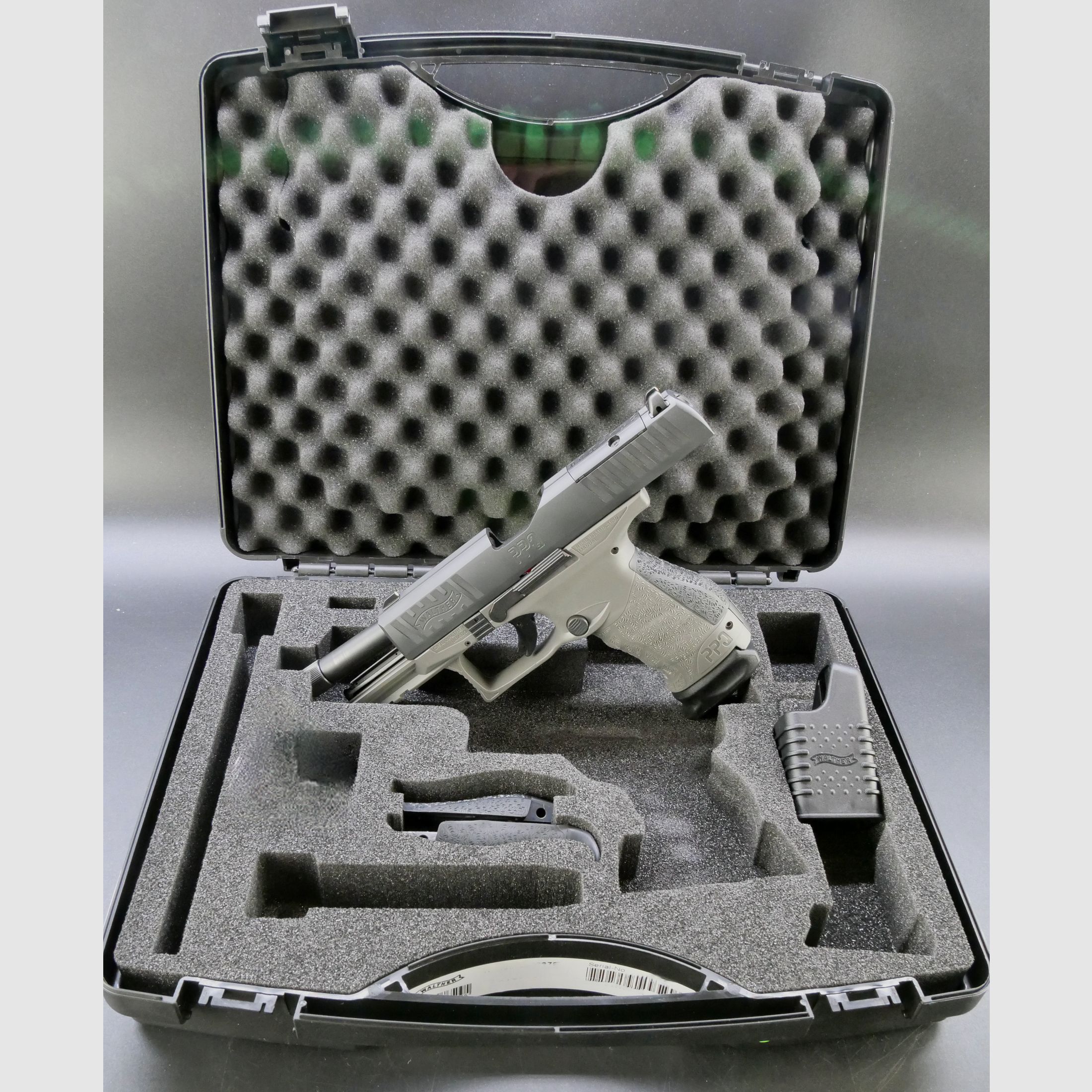 Demonstration weapon Carl Walther semi-automatic pistol PPQ TAC 9x19 COMBO INT. 4.5" 17R