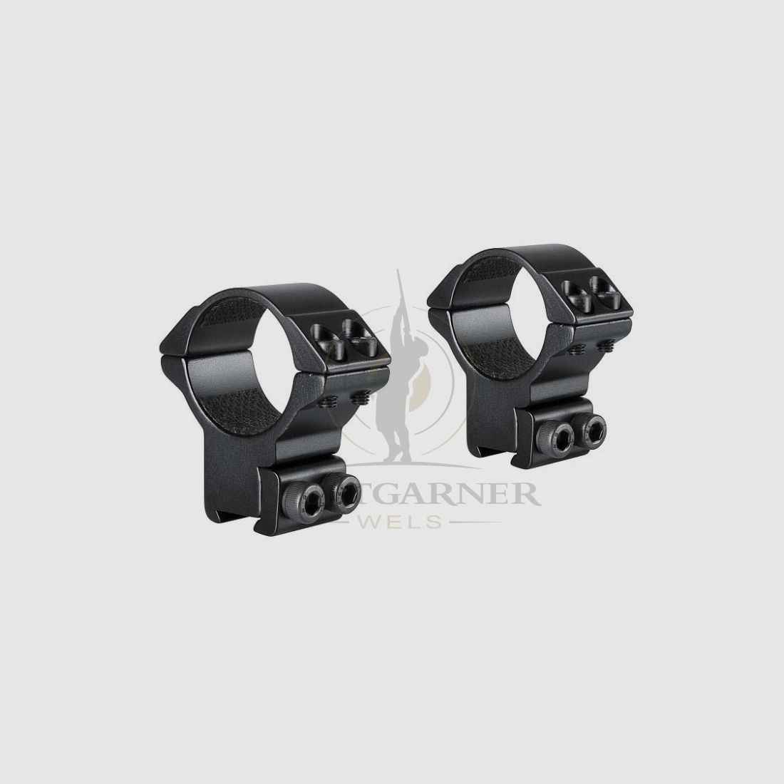 Hawke Match Mounts 9-11mm ,2pc double screw hoch 30mm