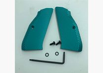 Chwyty aluminiowe CZ SP01 w kolorze aqua zielonym
