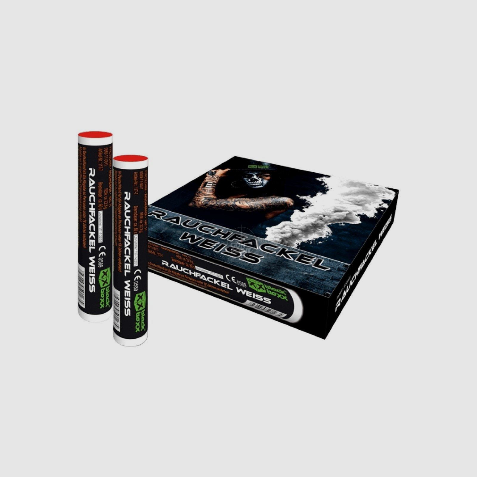 Blackboxx smoke flare 5 pack 60 sec. - White