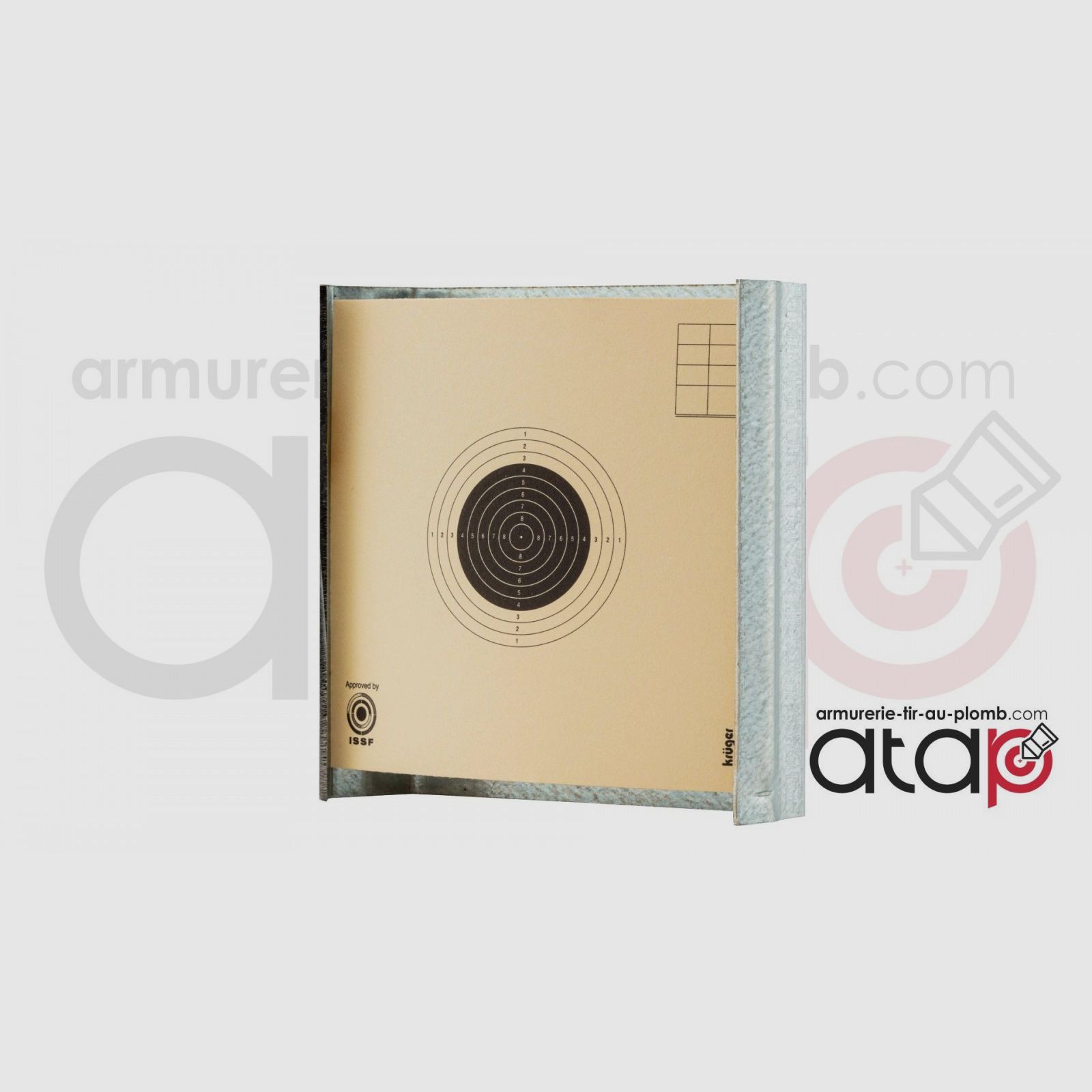 Porte Cible ultra plat 10x10 cm pour carabine et pistolet à plomb, image 1 sur 3