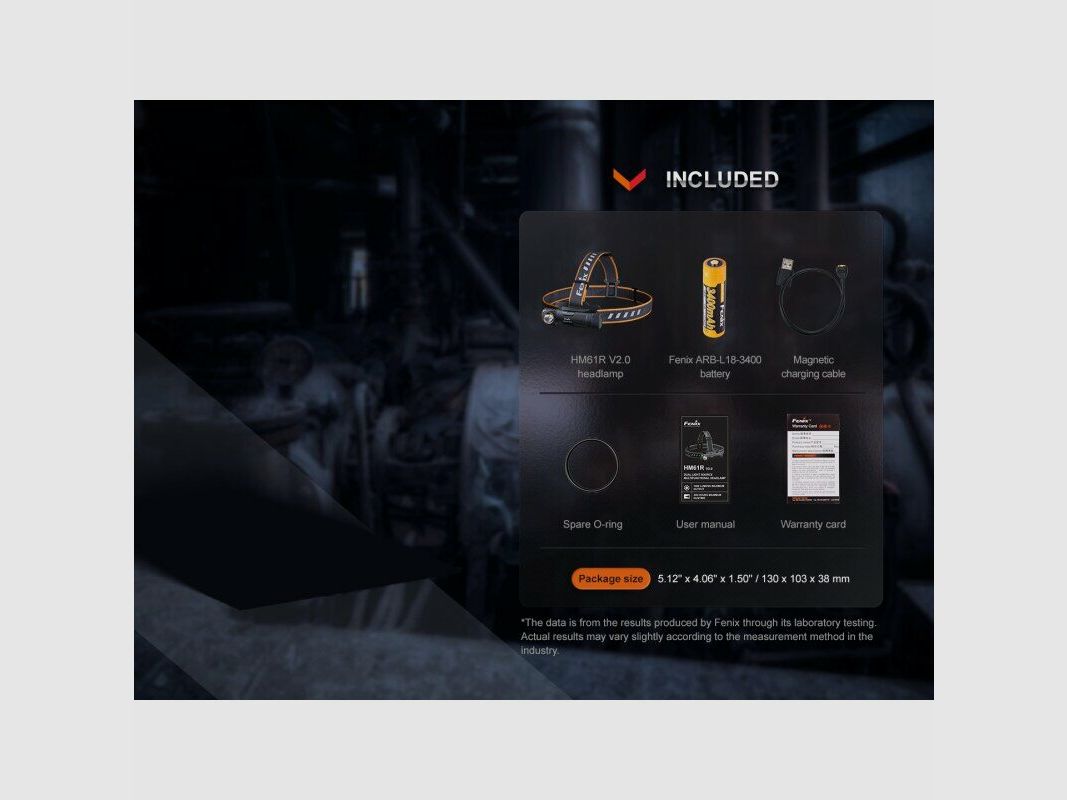 Fenix HM61R V2.0 1600 Lumen lampada frontale / luce multifunzionale / luce da caccia