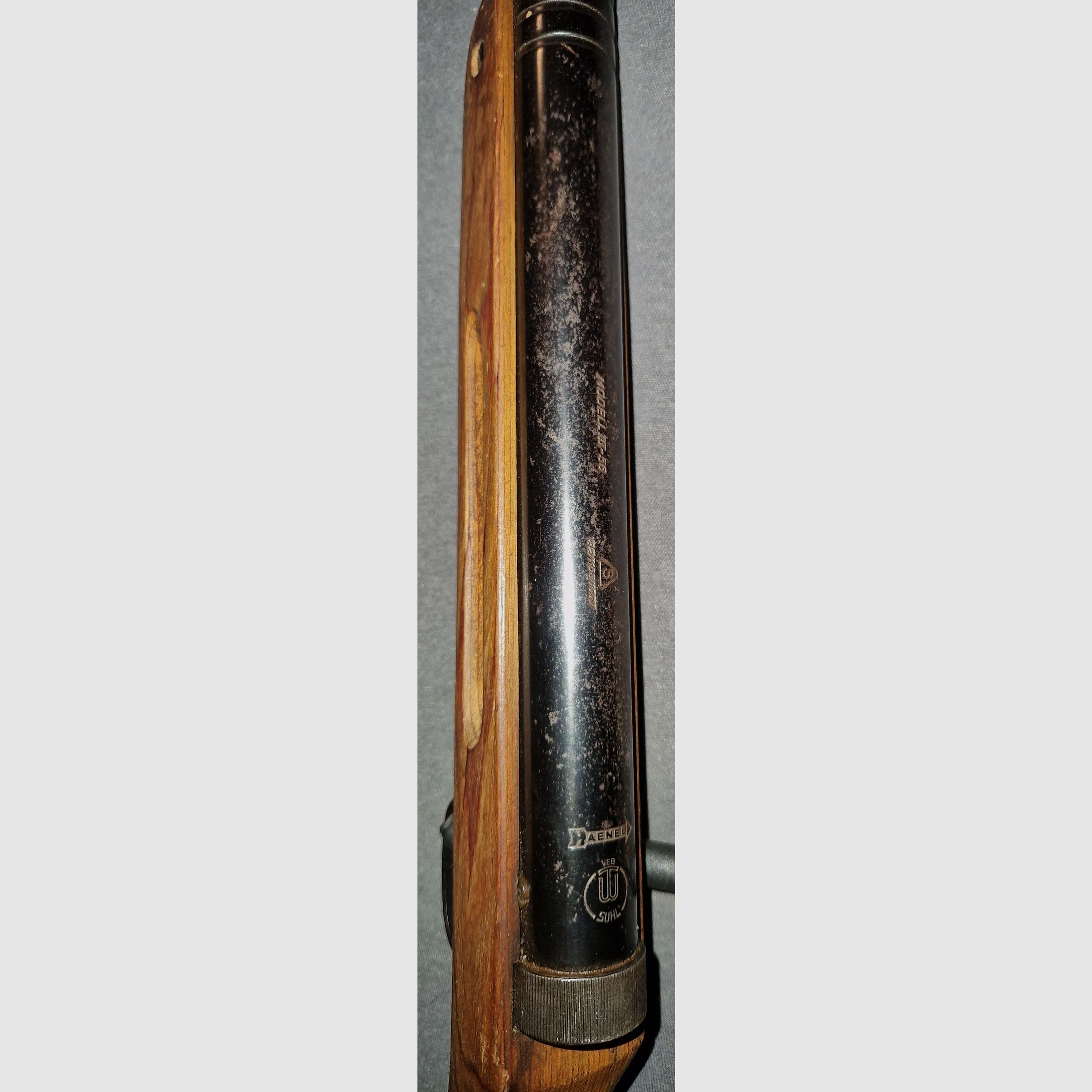 HAENE SUHL III - 56 / 3 - 56 / S 32/1108/1007 /4.5mm / GDR VEB AIR RIFLE VERY GOOD PRESSURE / LITTLE SURFACE RUST / VERY RARE ( NR31 ) ------>! READ DESCRIPTION ! <------