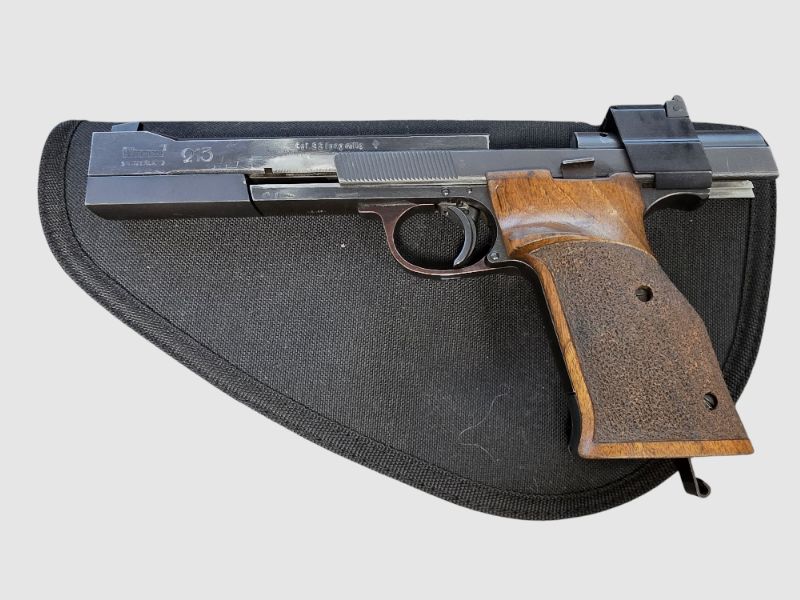 Hämmerli 215 Kleinkaliberpistole, gebaucht im Kundenauftrag, inkl. Gebrauchsspuren aber gut erhalten. Pistole 22lr. Hämmerli