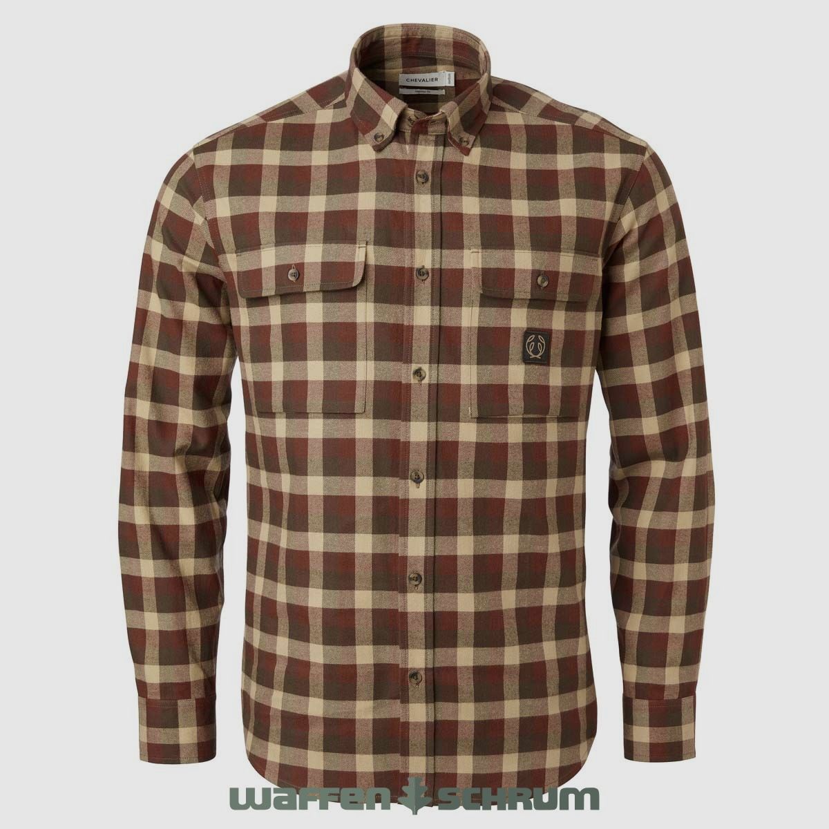 Chevalier Hemd Flannel Heron Holly Green