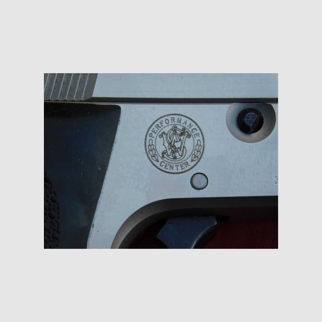 Performance Center Smith & Wesson Target Champion S&W Pistole 5 Zoll Kal. 9mm Luger, neuwertig, komp