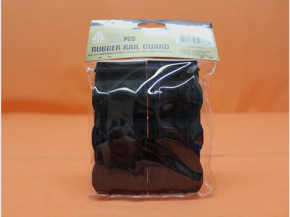 UTG - Leapers UTG Picatinny Rail Cover (RB-HP12B-A) Noir Garde de rail en caoutchouc pleine profil d'environ 5 cm de long / VE 12 pièces