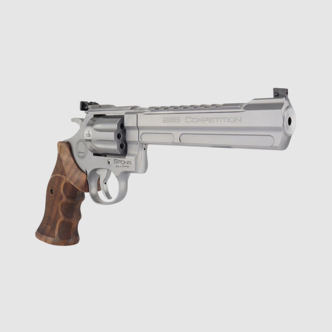 SPOHR 286 Competition Stainless .22lr 6 Inch Revolver Made in Germany