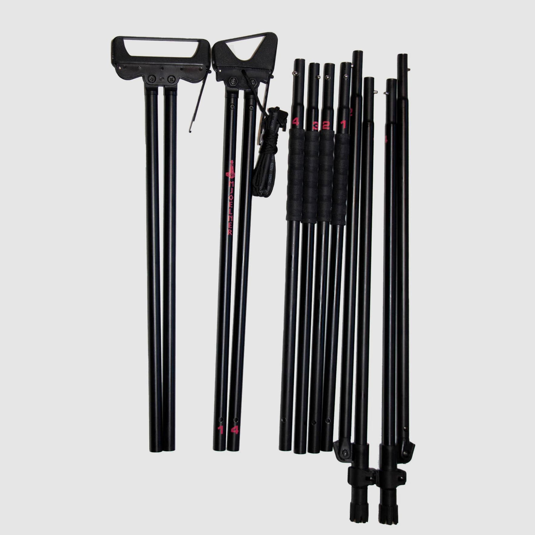 Mjoelner Hunting Zielstock 4-Beinig Alu / schwarz / FENRIS I