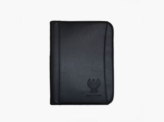 FAUX LEATHER FOLDER WITH CALCULATOR AND PAD 26X37X2cm | STATE POLICE LOGO