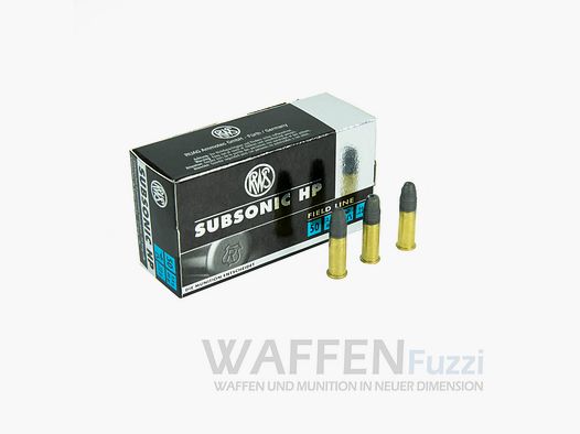RWS Subsonic HP Kaliber .22lr 50 Schuss Geräuscharm