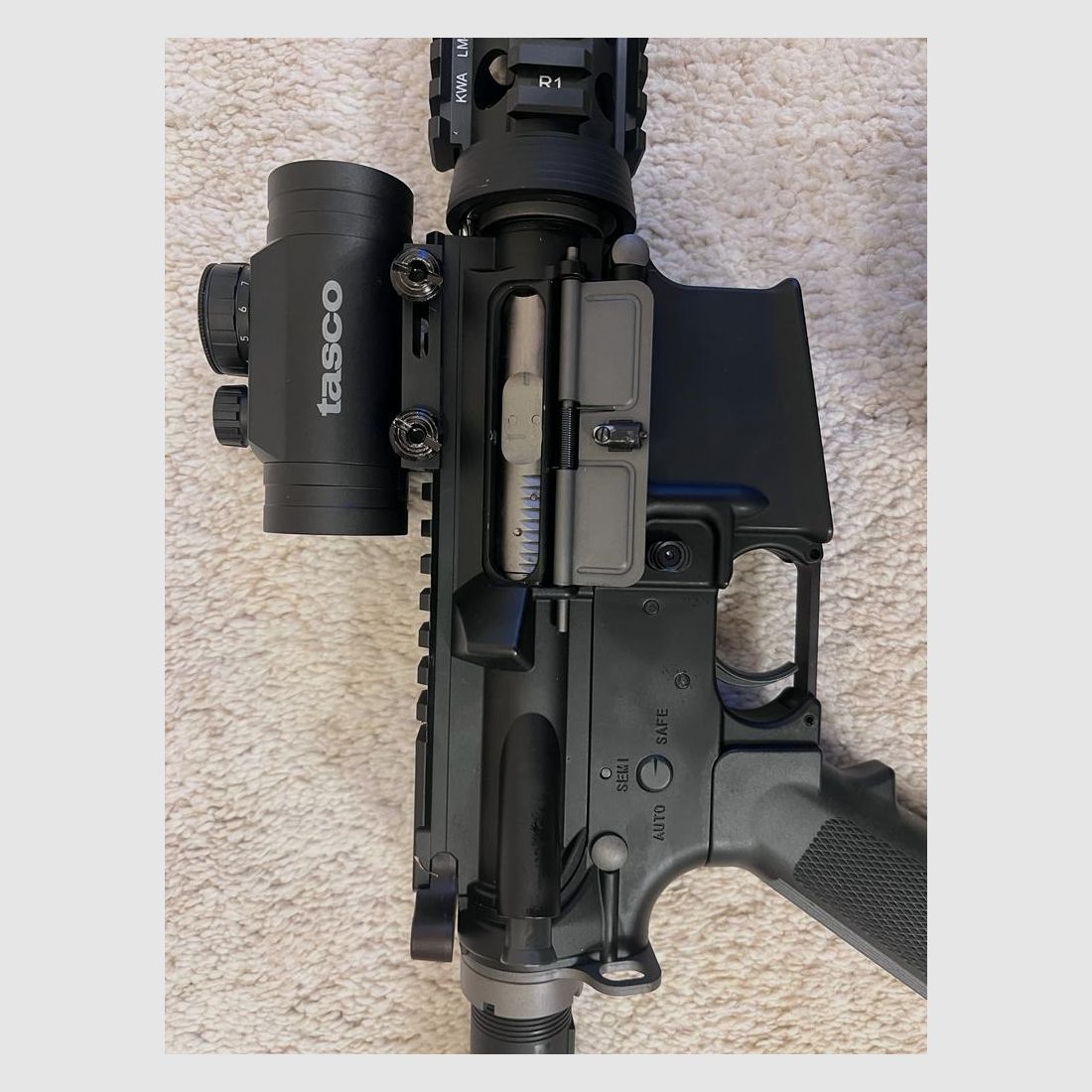 KWA LM4 RIS GBB – Neuwertig mit Red Dot, Tasche & Zubehör