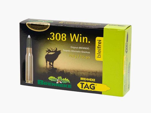 .308 Win. TAG sans plomb 10,0g/155 grs. Brenneke