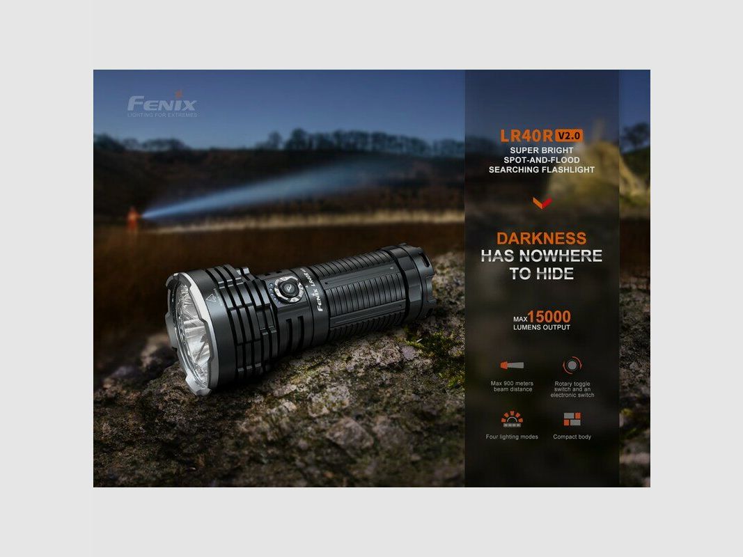 Fenix LR40R V2.0 LED flashlight