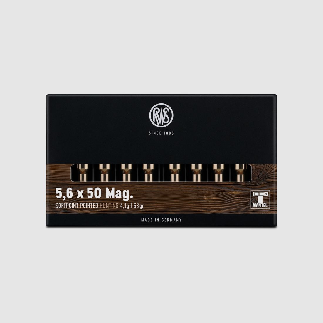 5.6×50 Mag. RWS Softpoint Pointed 4.1g. / 63grs.
