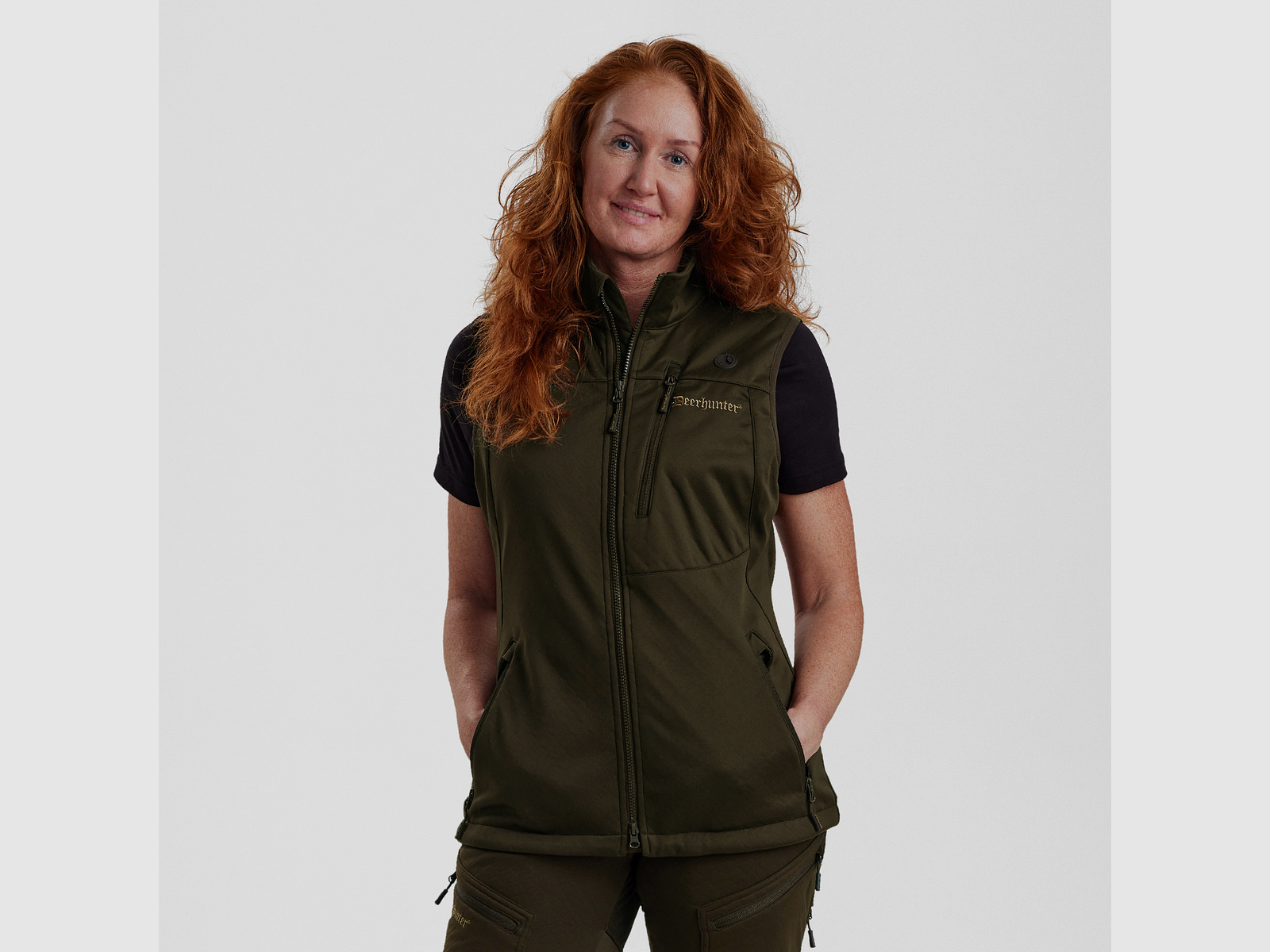 Lady Excape Softshell Weste - Art Green – Kleidergröße Damen: 42