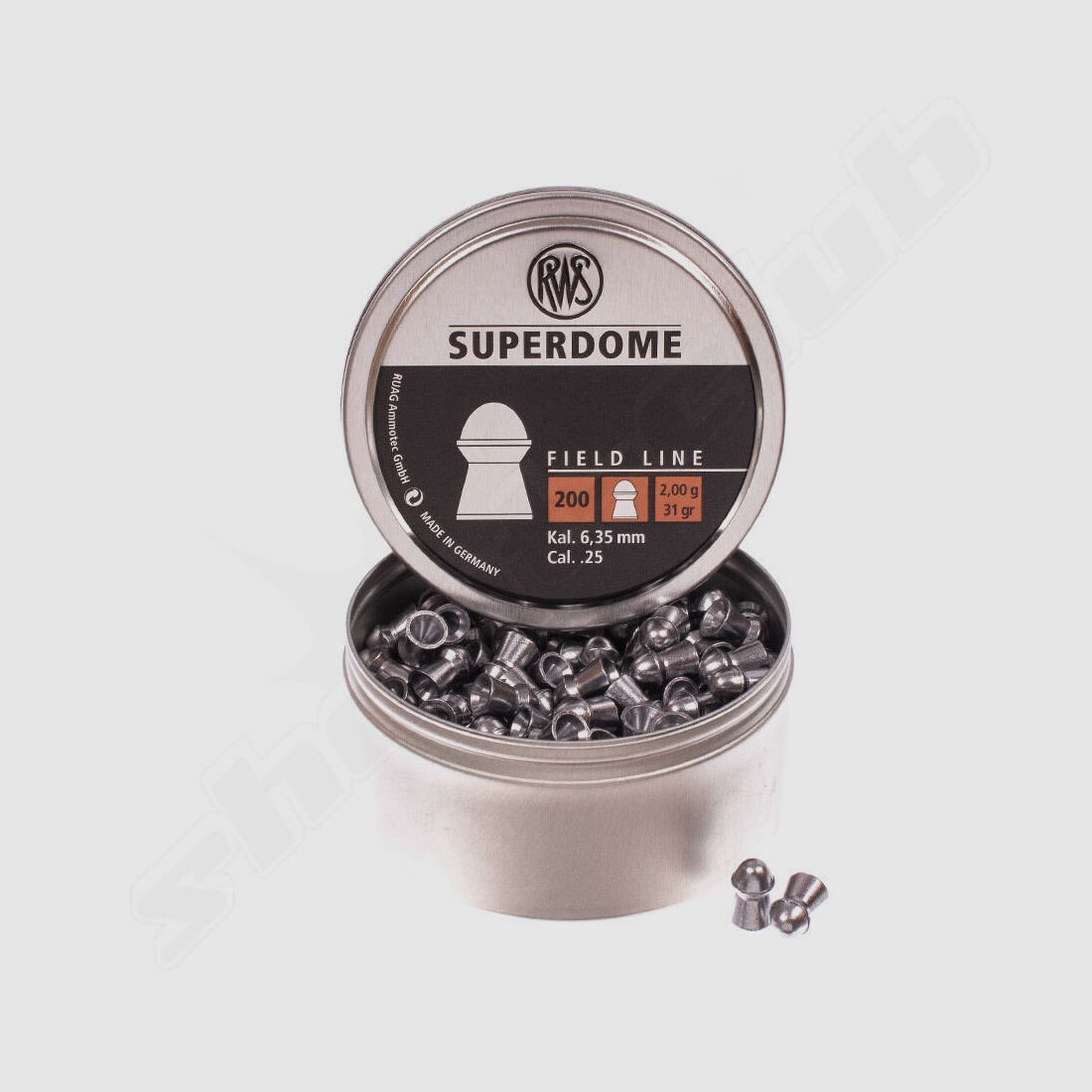 RWS Superdome 2.0g 200 pcs 6.35mm Diabolo