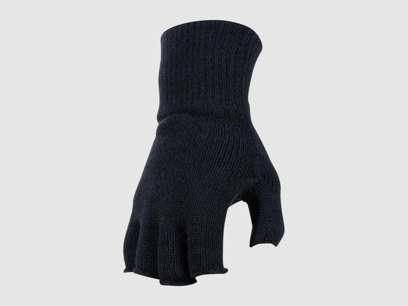 MFH MFH Knitted Gloves without Fingers black Men's