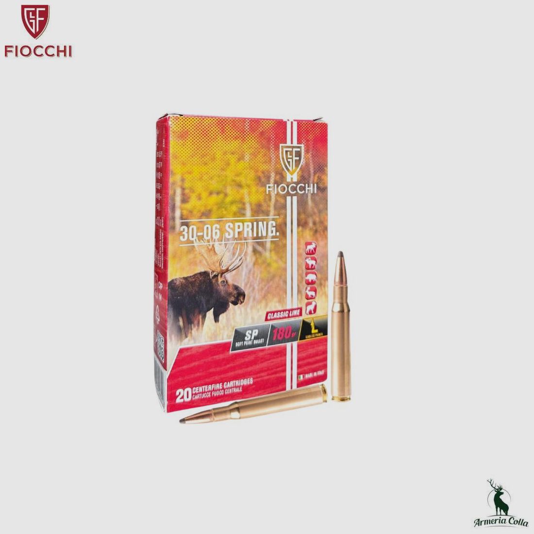 Fiocchi Munitionen Sp Kal. .30-06 Sprg. 180gr. Art. 703002