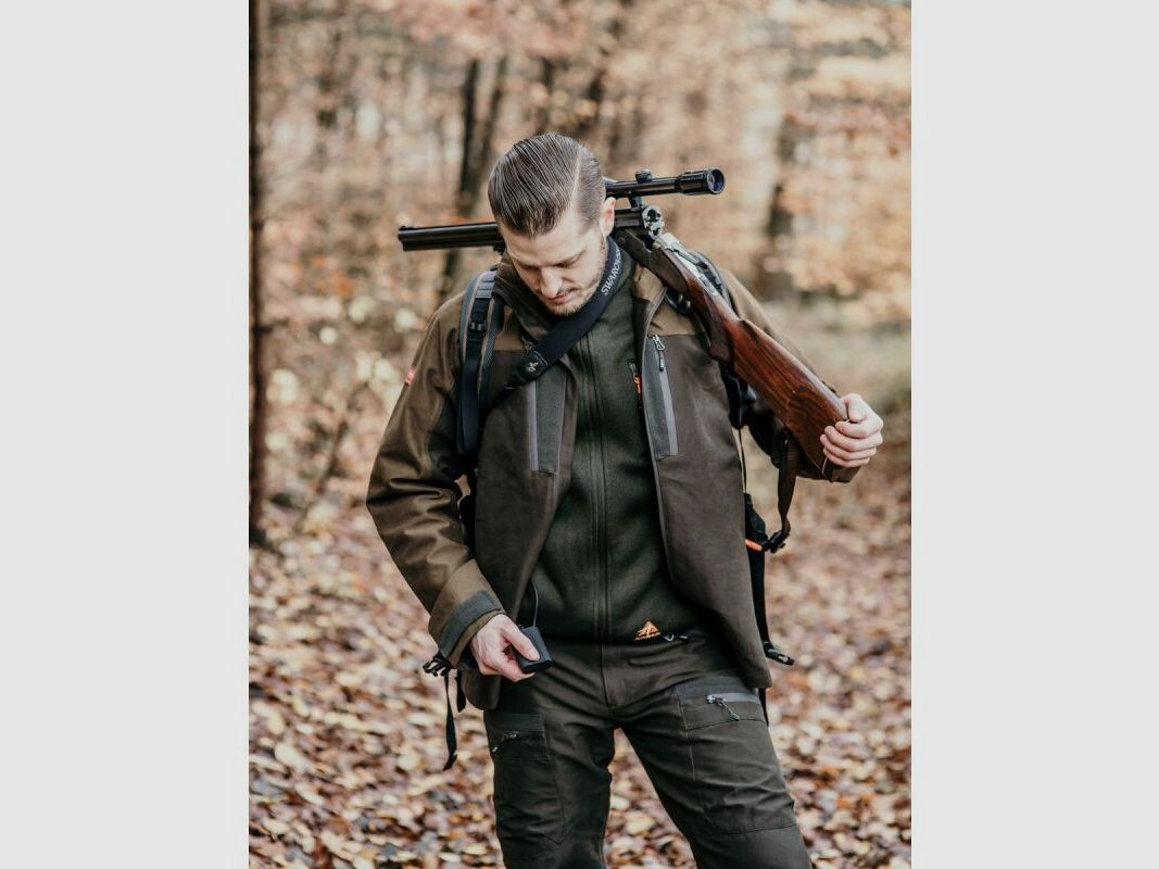 Alpenheat Beheizte Fleece Weste Grün Melange