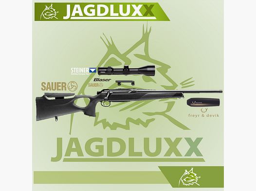 Sauer 505 Synchro XT z Steiner Ranger 4 3-12x56 z szyną + tłumik Freyr & Devik