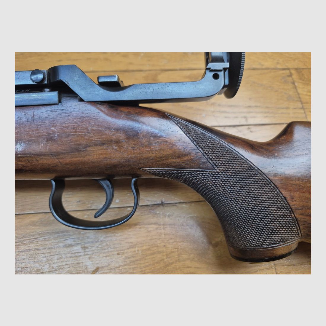 Very beautiful competition rifle Mauser ES 350 B – III Reich – Model championship rifle – 22LR – Weapon from late 1936 – Mono-serial number – Mauser diopter – Splendid condition almost museum-like – TBE++, image 26 of 48