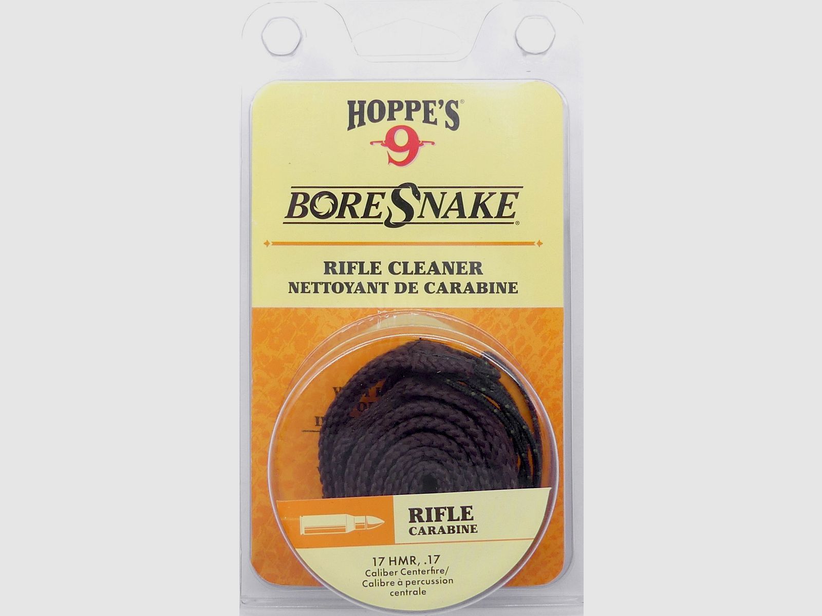 Hoppes BoreSnake gun cleaner barrel cleaner 4.5mm caliber 17 HMR .17