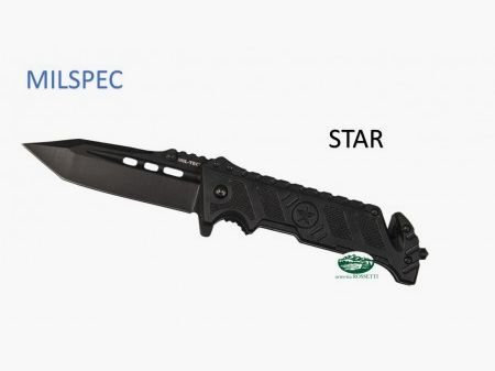 MILSPEC Schwarzes taktisches Messer
