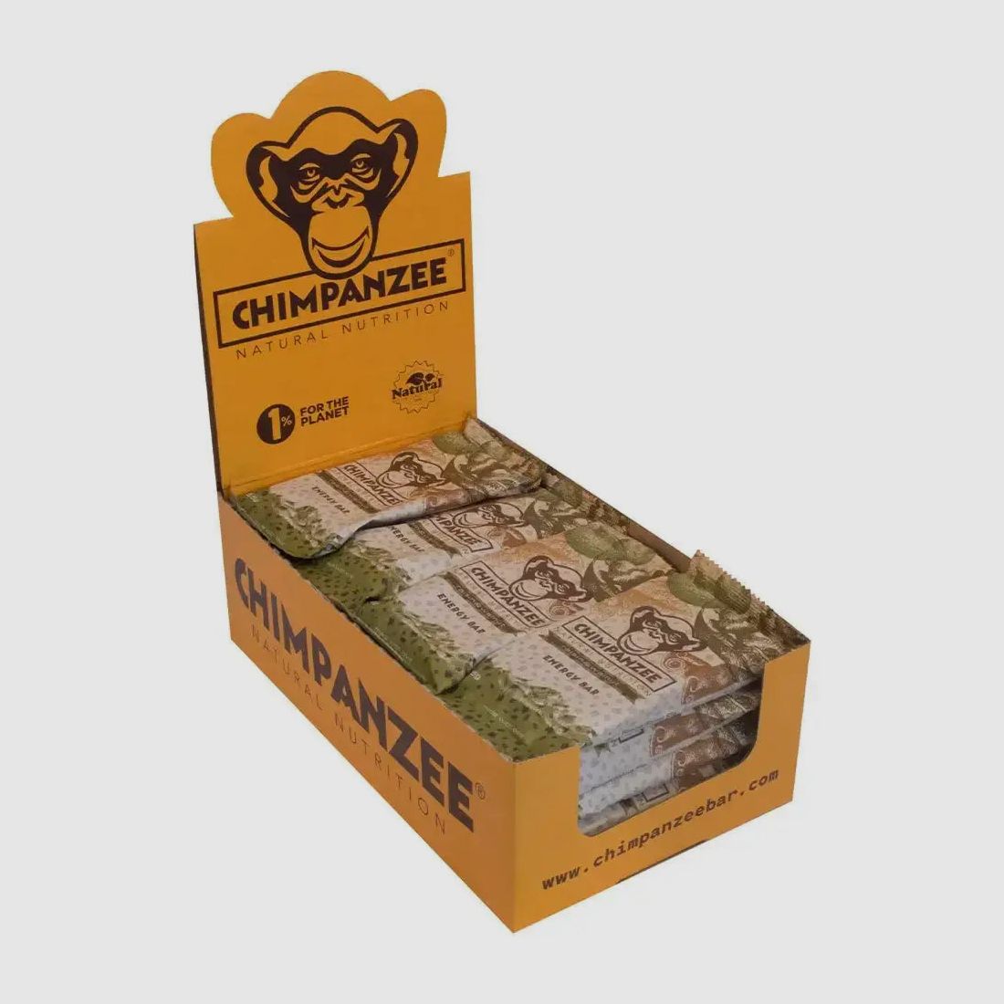 Barre energetiche Chimpanzee Riegel uvetta noci 20 pezzi
