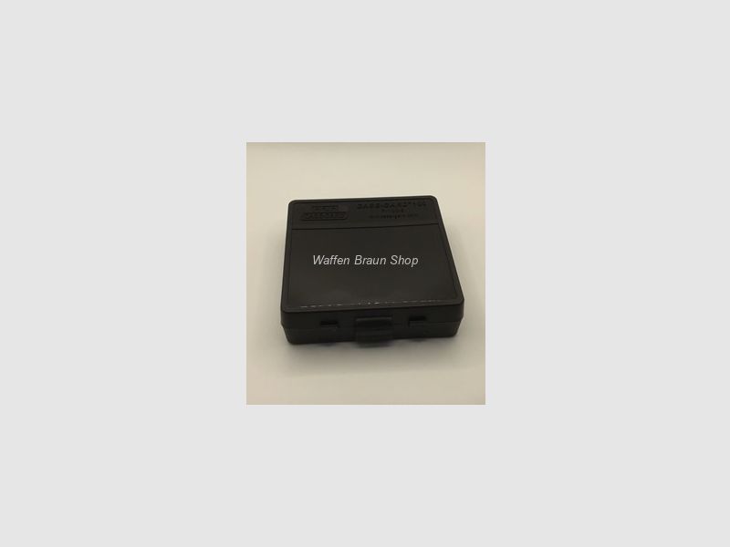 MTM ammunition box with hinged lid 100RDS .9mm/.380 black