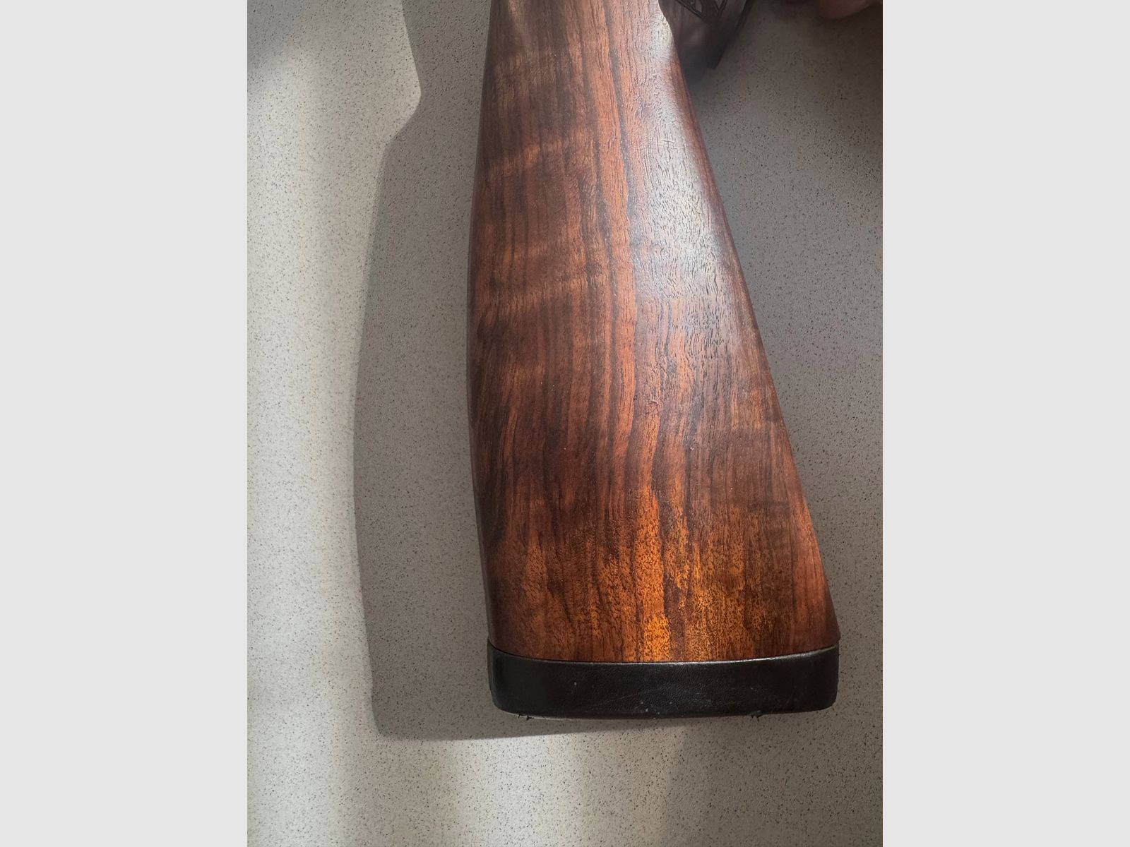 Blaser D99 Vorder und Hinterschaft mit lederbezogene Schaftkappe