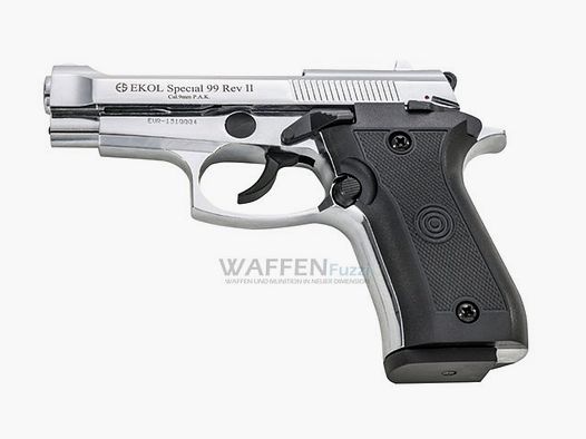 Ekol Special 99 Rev. II chromowana broń alarmowa kaliber 9mm P.A.K