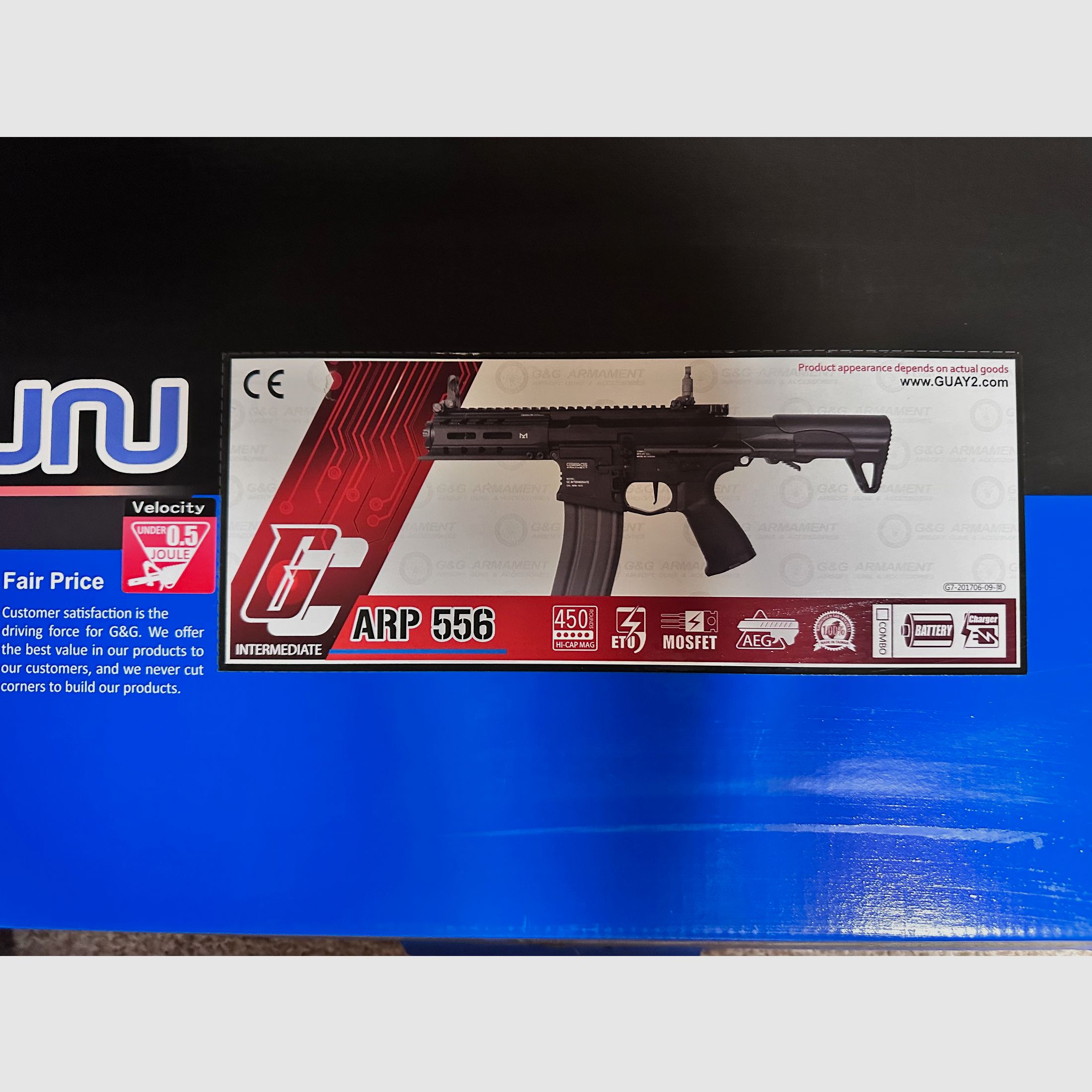 Softair G&G ARP 556 Airsoft avec tambour jusqu'à 0,5 joule