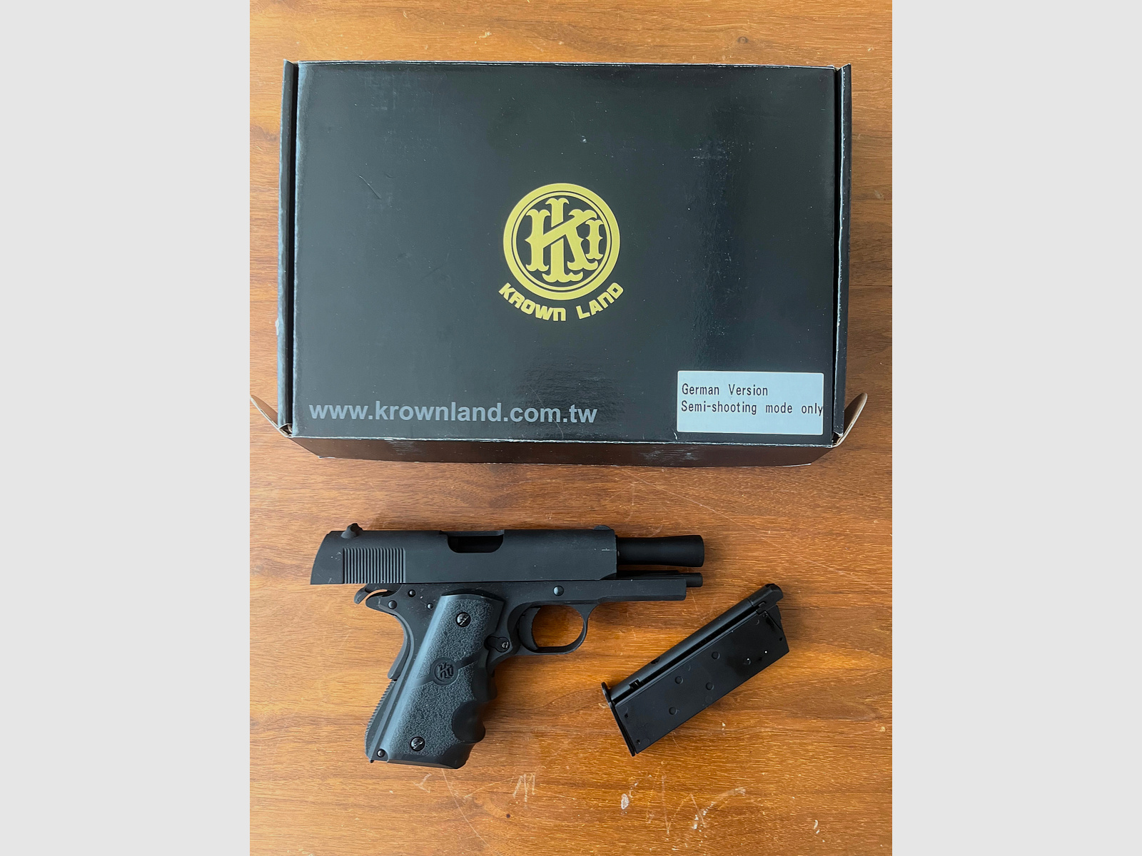 2 Stk. Krownland M 1911 Vollmetall Gas Blowback 