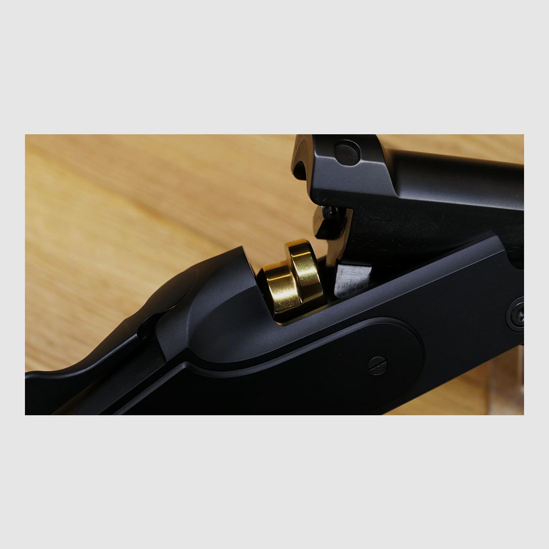 Blaser K95 Kipplaufbüchse / Black Edition / 6,5 Creedmoor / 52cm Lauf, lange Seitenplatten / HK 8 matt / Goldener Verschlussblock & Abzug / TRAUMWAFFE!
