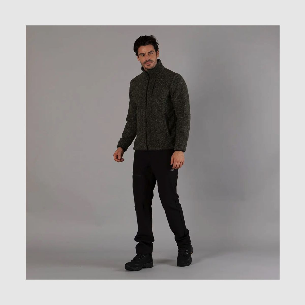 CMP Fleece Jacke Heren recycelt Forest Mel.