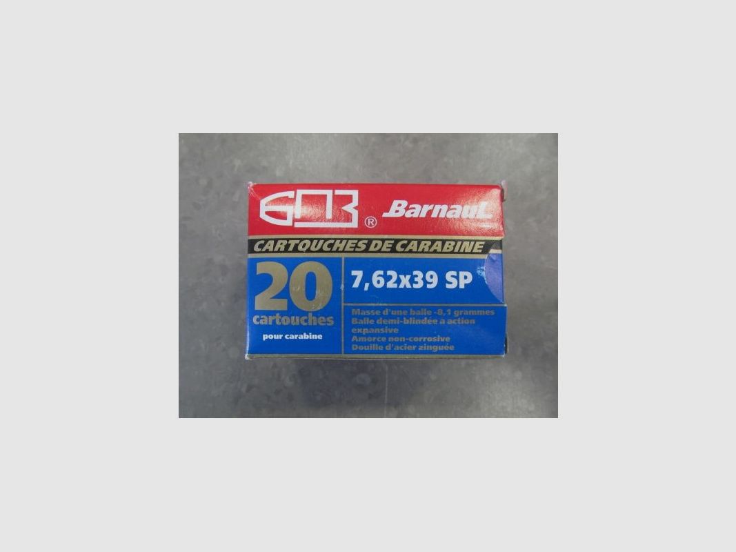 BARNAUL PATRONEN Kal. 7,62X39