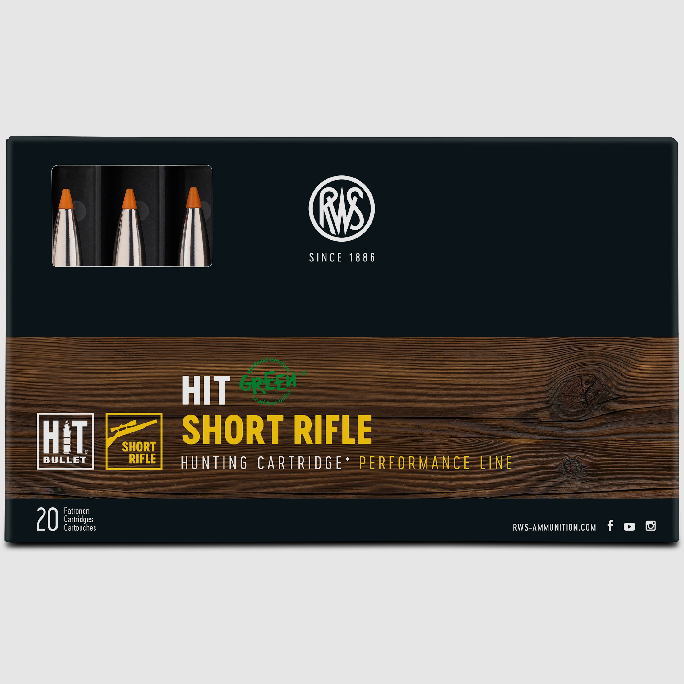 RWS 8x57IS HIT 10,4g ShortRifle Bleifrei