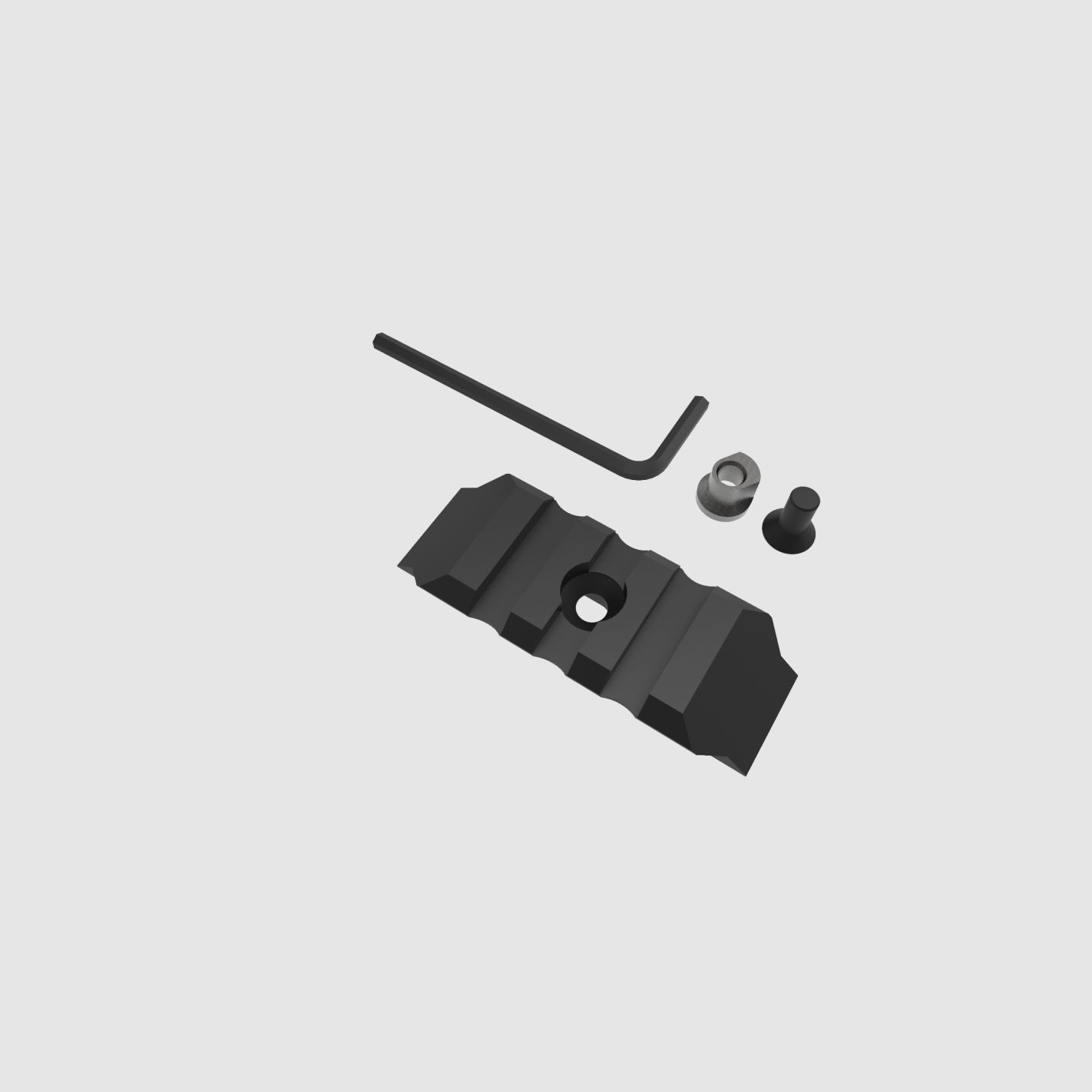 SCHMEISSER KEYMOD RAIL ADAPTER KURZ 3 SLOT