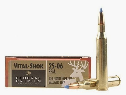 Federal Premium Nosler Ballistic Tip Hunting .25-06 Rem. 100GR 20 cartucce