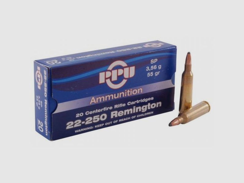 PARTIZAN PATRONY KAL. .22-250 Remington 55 Grs. SP